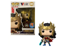 MC COMICS " DEATH METAL WONDER WOMAN" LIMITED EDITION GLOW CHASE -PX EXCLUSIVE POP # 385