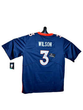 Russell Wilson QB Denver Broncos Hand Signed Home Jersey w/COA