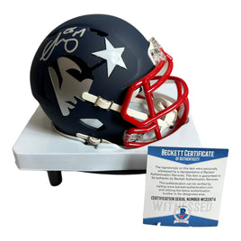 Sony Michel - New England Patriots Hand Signed AMP Alternate Mini Helmet W/COA