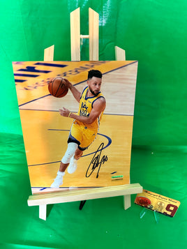 Stephen Curry Hand Signed Warriors 8x10 Photo w/COA