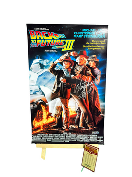 Christopher Lloyd Hand Signed "back to the Future III" 11x17 Poster w/COA