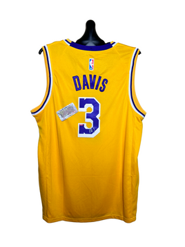 Anthony Davis Hand Signed Lakers NBA Home Court Jersey w/COA
