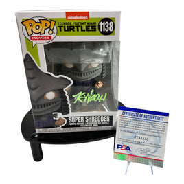 Mutant Ninja Turtle Kevin Nash Hand Signed "Super Shredder" Funko Pop # 1138 W/COA PSA