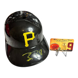 Barry Bonds Hand Signed FS MLB Souvenir Batting Pirates Helmet W/COA