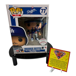 Mookie Betts Hand Signed "Dodgers" Funko Pop # 77 w/COA