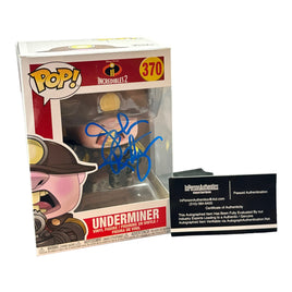 John Ratzenberger Hand Signed " Underminer " Incredibles 2 Funko Pop 370 w/COA