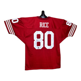 Jerry rice WR San Francisco 49ers Hand Signed Home Field Jersey w/COA