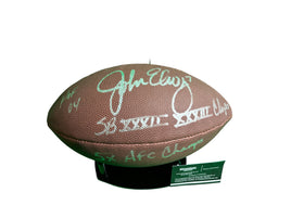 John Elway SB Champ Denver Broncos Hand Signed NFL Wilson Official Ball W/COA
