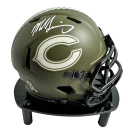 Mike Singletary - Chicago Bears Hand Signed salute to Service Mini Helmet W/COA