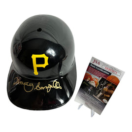Manny Sanguillen Hand Signed FS MLB Souvenir Pittsburg Pirates Batting Helmet W/COA JSA