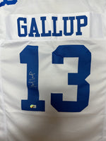 Michael Gallup - WR Dallas Cowboys Hand Signed Away Jersey w/COA