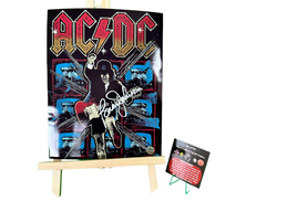 Brian Johnson Hand Signed "AC/DC" Band 8x10 Photo w/COA