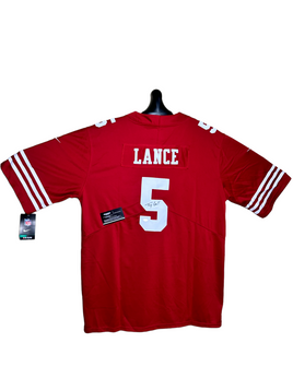 Trey Lance QB San Francisco 49ers Hand Signed Home Field Jersey w/COA