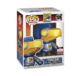 SDCC Metallic Robot Blue "TOUCAN" 2021 Fall Limited Edition Funko Pop #126