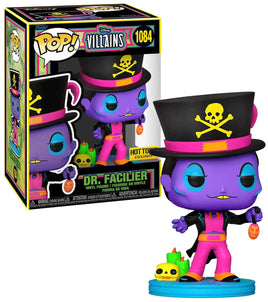 DISNEY VILLAINS "DR. FACILIER" BLACKLIGHT HOT TOPICS EXCLUSIVE POP # 1084