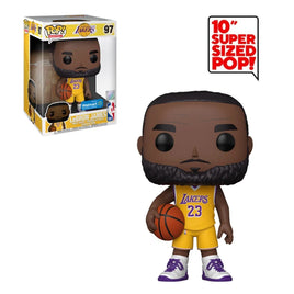 LOS ANGELES LAKERS "LEBRON JAMES # 23 JERSEY " 10 INCH WALMART EXCLUSIVE POP # 97