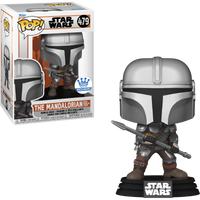 STAR WARS "THE MANDALORIAN" WITH BESKAR STAFF - FUNKO EXCLUSIVE POP 345