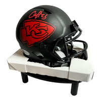 Clyde-Edwards Helaire Hand Signed SPEED ECLIPSE Mini Helmet Beckett Witnessed w/ COA