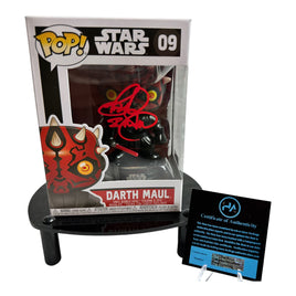 Ray Park Hand Signed Star Wars "Darth Maul " Funko Pop w/COA