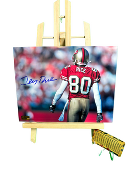 Jerry Rice Hand Signed San Francisco 49ers 8x10 Photo w/COA