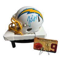 Justin Herbert - Los Angeles chargers Hand Signed Mini Helmet W/COA