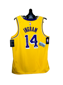 Brandon Ingram Hand Signed Lakers Home Court Jersey w/COA