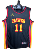 Trae young Hand Signed Hawks Home Court Jordan Jersey w/COA