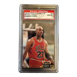 92-92 Topps Stadium Club Michael Jordan Members Choice Card - GEM Mint 9.5