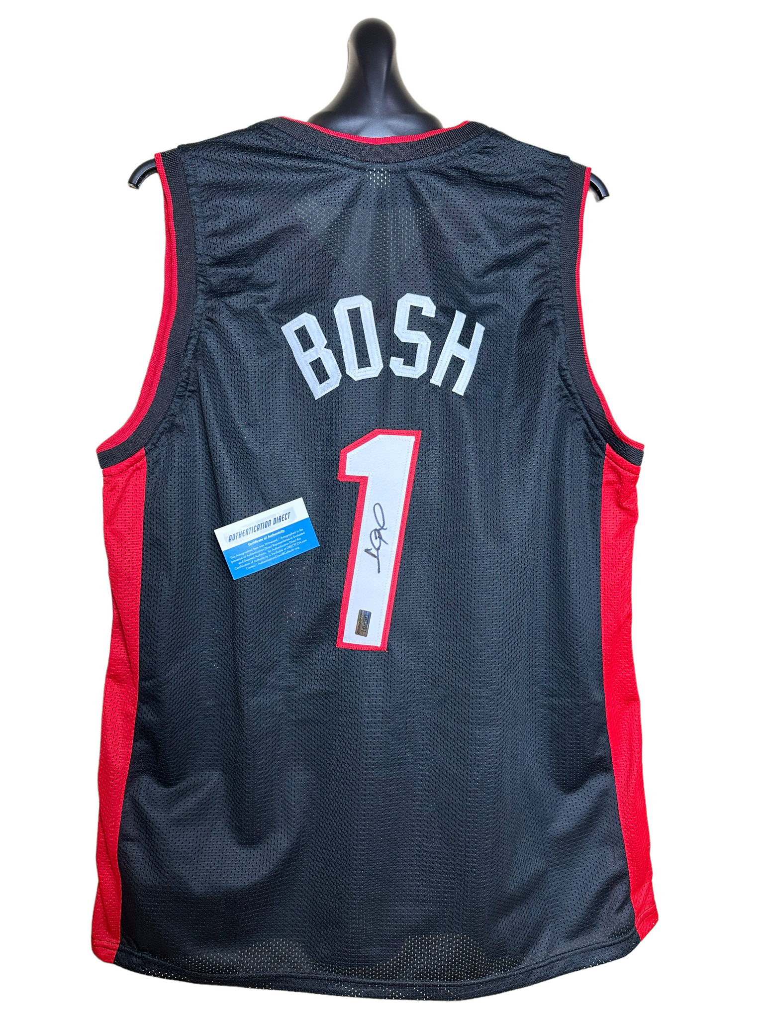 Chris Bosh Hand Signed Miami Heat Home Court Jersey w/COA