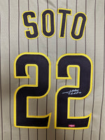Juan Soto Outfielder of San Diego Padres Hand Signed Home Jersey w/COA