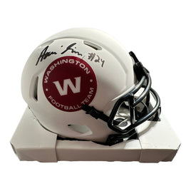 Antonio Gibson - RB Washington commanders Hand Signed Mini Helmet W/COA