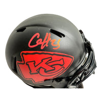 Clyde-Edwards Helaire Hand Signed SPEED ECLIPSE Mini Helmet Beckett Witnessed w/ COA