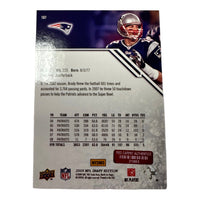 Tom Brady Hand Signed 2009 Upper Deck Draft History Card # 187 w/ COA