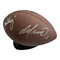 John Elway & Dan Marino - HOF LEGENDS QB Hand Signed Wilson Official Ball w/COA