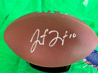 JUSTIN HERBERT QB CHARGERS Hand Signed Wilson MVP FS Ball W/COA