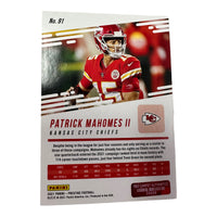 Patrick Mahomes II Hand Signed 2021 Panini Prestige Card # 91 w/ COA