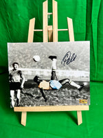 PELE Brazilian Legend “THE KING” Hand Signed Scissor Kick 8x10 Photo w/COA