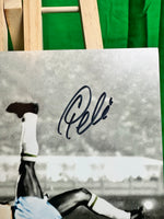 PELE Brazilian Legend “THE KING” Hand Signed Scissor Kick 8x10 Photo w/COA
