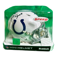 Perris Campbell - Colts Hand Signed Riddell Speed NFL Mini Helmet w/COA