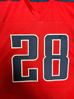 Chris Johnson RB Tennessee Titans Hand Signed Away Red Jersey w/COA JSA