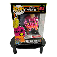 Brie Larson Hand Signed Marvel Avengers " CAPTAIN MARVEL " BlackLight Funko Pop w/COA