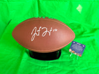 JUSTIN HERBERT QB CHARGERS Hand Signed Wilson MVP FS Ball W/COA