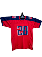 Chris Johnson RB Tennessee Titans Hand Signed Away Red Jersey w/COA JSA