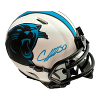 Chubba Hubbard - Carolina panthers Hand Signed Eclipse Mini Helmet W/COA