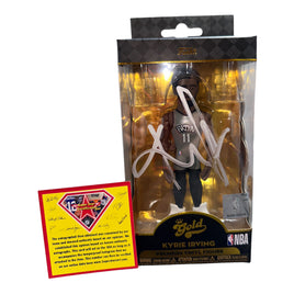 Kyrie Irving - Nets Hand Signed NBA Gold Vinyl Figure Funko w/COA