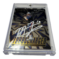 Mac Jones Hand Signed 2022 Panini Select Turbo Charged Card # TUR-5 w/ COA