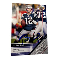 Tom Brady Hand Signed 2009 Upper Deck Draft History Card # 187 w/ COA