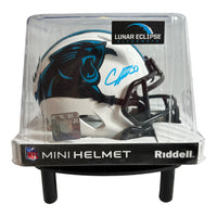 Chubba Hubbard - Carolina panthers Hand Signed Eclipse Mini Helmet W/COA