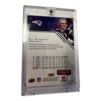 Tom Brady Hand Signed 2009 Upper Deck Draft History Card # 187 w/ COA