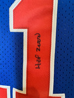 Isiah Thomas - Detroit Pistons Hand Signed NBA Home Court Jersey w/COA